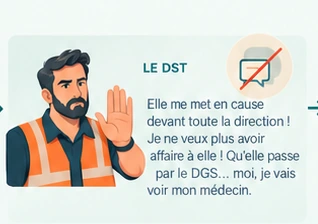 Scène 2 sur trois, tensions entre directions
